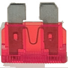 FUSIBILE 10A ROSSO 10PZ