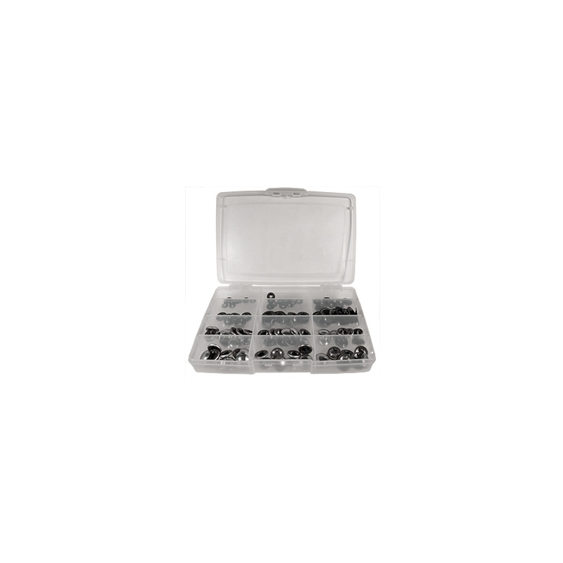 ASSORTIMENTO ANELLI E FISSATORI A CORONA