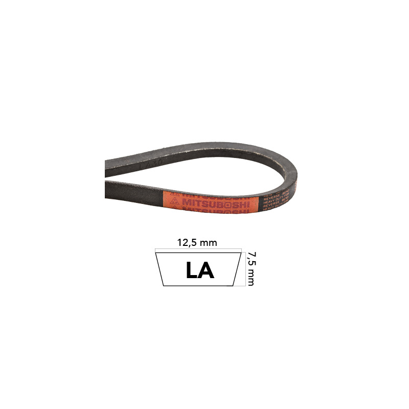 CINGHIA TRAPEZOIDALE LA-20 12.5x7.5x520 mm