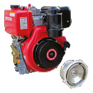 MOTORE DIESEL 306 CC ALBERO CONICO 23 FLANGIA AVVIAMENTO A STRAPPO ED ELETTRICO (SH178ITE)