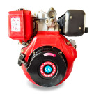 MOTORE DIESEL MODELLO 186 418 CC CON ALBERO CONICO 23 FLANGIA AVVIAMENTO A STRAPPO