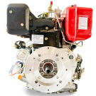 MOTORE DIESEL MODELLO 186 418 CC CON ALBERO CONICO 23 FLANGIA AVVIAMENTO A STRAPPO ED AVVIAMENTO ELETTRICO + QUADRO EL. (SH186IT