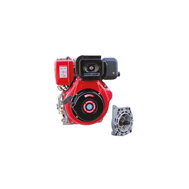 MOTORE DIESEL MODELLO 186 418 CC CON ALBERO CONICO 23 FLANGIA AVVIAMENTO A STRAPPO ED AVVIAMENTO ELETTRICO + QUADRO EL. (SH186IT