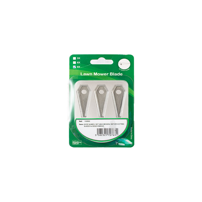 KIT 9 LAME + VITI BOSCH F016800321