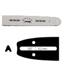 BARRA GUIDA 10"/25cm Passo 3/8" 1,3mm