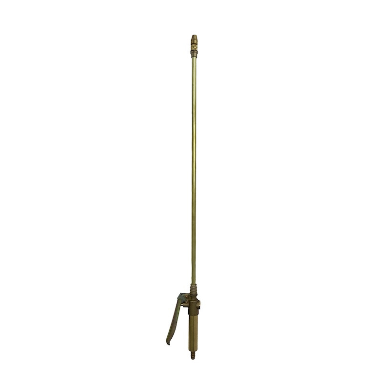 LANCIA A LEVA IN OTTONE COMPLETA DI GETTO 68 CM