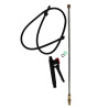 LANCIA TELESCOPICA IN ALLUMINIO CON RACCORDI IN OTTONE 47-100 CM