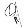 LANCIA TELESCOPICA IN ALLUMINIO CON RACCORDI IN OTTONE 47-100 CM