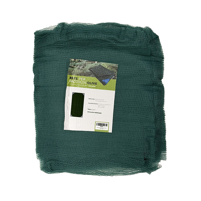 RETE PER RACCOLTA OLIVE 90 G 06x12 METRI (6,6KG)