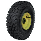 RUOTA COMPLETA 410X350-4 CON CHIAVETTA  